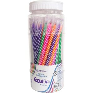 Caneta Esferografica Wow Fun 0.7MM 5CORES - Imagem 1