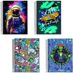 Caderno Espiral 1/4 Capa Dura Flow 80FLS. - Imagem 1