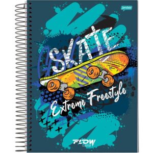 Caderno Espiral 1/4 Capa Dura Flow 80FLS. - Imagem 4