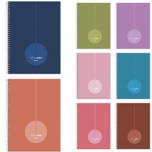 Caderno 01X1 Capa Dura Office Color 80FLS. - Imagem 1