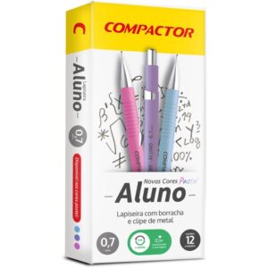 Lapiseira 0.7MM Aluno Pastel 3 Cores Sortidas - Imagem 1