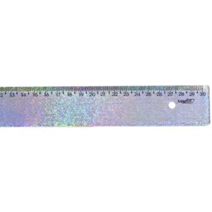 Regua de Poliestireno New Line Holog.glitter 30CM - Imagem 2
