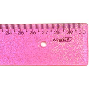 Regua de Poliestireno New Line Holog.glitter Rs 30CM - Imagem 2