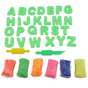 Massa para Modelar Criativa Alfabeto 300G 34PCS C/Moldes - Imagem 2