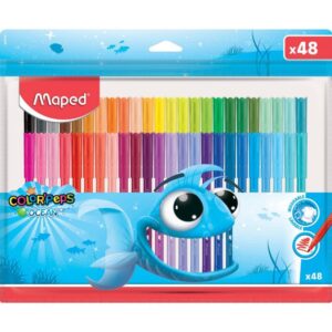 Caneta Hidrografica Color Peps Ocean C/48 Cores - Imagem 1