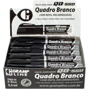 Pincel Quadro Branco QB550 Recarregavel Preto - Imagem 3