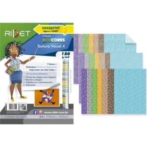 Bloco para Educacao Artistica Textura 4 DEC.180G 36F 23X32CM - Imagem 1