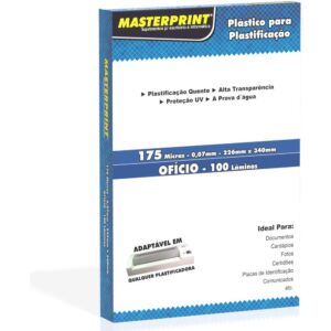 Plastico para Plastificacao Oficio 226X340 175MICRAS (0,07 - Imagem 1