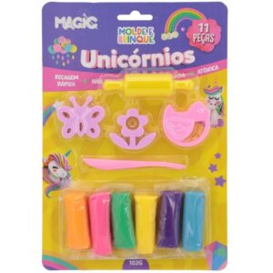Massa para Modelar Criativa Unicornio 11PCS Molde e Brinqu - Imagem 1