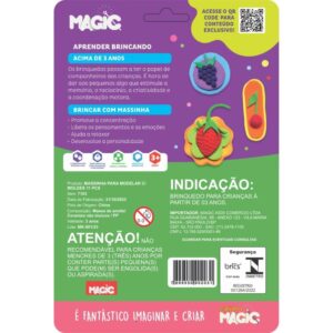 Massa para Modelar Criativa Frutas 11PCS Molde e Brinque - Imagem 2