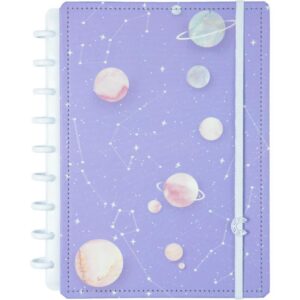 Caderno Inteligente Medio Purple Galaxy By Gocase 80FLS. - Imagem 1