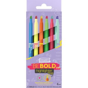 Caneta Marca Texto Bebold Fit 6 Cores - Imagem 1