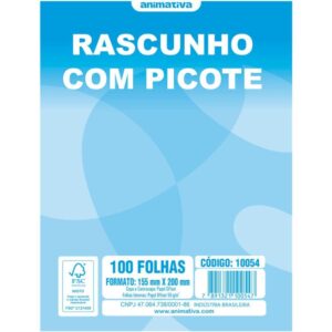 Bloco para Rascunho C/Picote e Grampo 100F.160X225 - Imagem 1