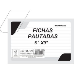 Ficha Pautada 6X9 229X153MM - Imagem 1