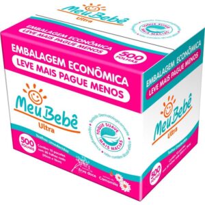 Toalhas Umedecidas Meu Bebe Ultra 500FLS.