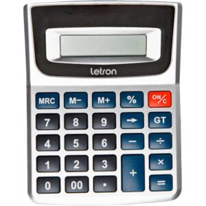 Calculadora de Mesa 8 Dig. Prata Office C/Bateria - Imagem 1