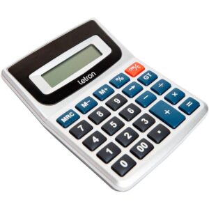 Calculadora de Mesa 8 Dig. Prata Office C/Bateria - Imagem 2