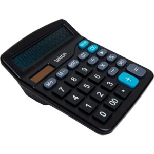 Calculadora de Mesa 12DIG. Preta Neo Solar - Imagem 2