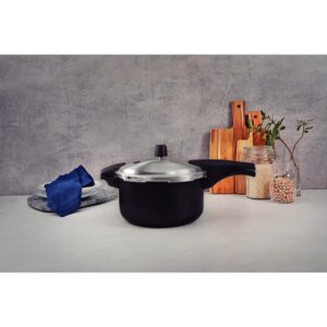 Panela Pressão Antiaderente 6L Preto - Imagem 2
