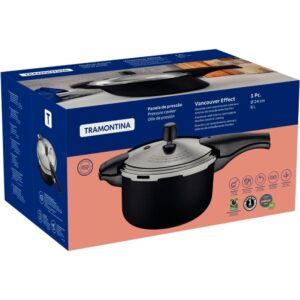 Panela Pressão Antiaderente 6L Preto - Imagem 3