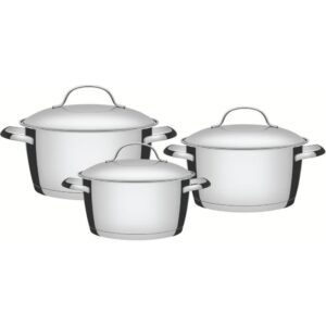 Panela Jogo Allegra 3PÇS Aço Inox - Imagem 1