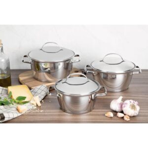 Panela Jogo Allegra 3PÇS Aço Inox - Imagem 2
