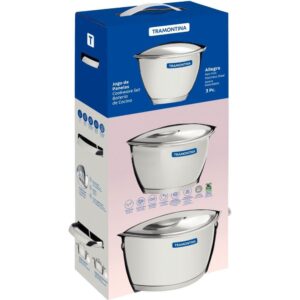 Panela Jogo Allegra 3PÇS Aço Inox - Imagem 3