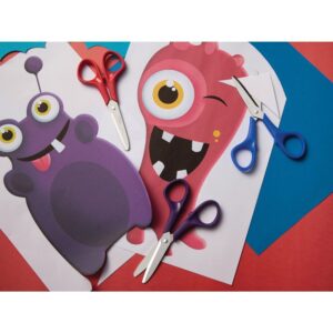 Tesoura Escolar Supercort Monster 12,5CM Color - Imagem 2