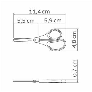 Tesoura Escolar Supercort Monster 10CM Color - Imagem 2