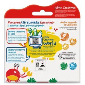 Caneta Hidrografica Jumbo 6 Cores Lavaveis L.creatives - Imagem 3