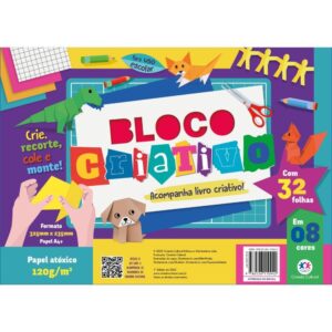Bloco para Educacao Artistica Criativo 325X235MM 120G 8CORES - Imagem 1
