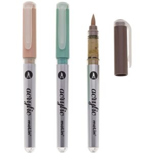 Marcador Artistico Acrylic Brush 12 Cores Pastel - Imagem 2