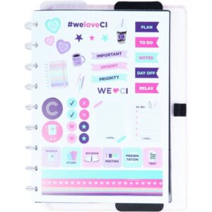 Caderno Inteligente Medio Ice Pink 80FLS. 190X255MM - Imagem 3