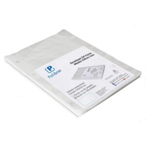 Envelope Plastico Oficio 4FUROS Medio 0,10MM - Imagem 1