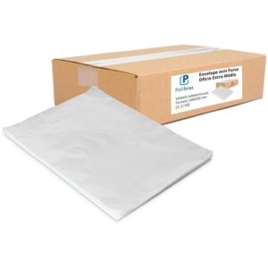 Envelope Plastico sem Furo Oficio Extra Medio 0,12MM - Imagem 1