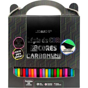 Lapis de Cor Redondo Carbon Line 50CORES - Imagem 1
