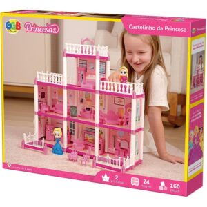Casinha de Boneca Castelinho da Princesa 160PCS - Imagem 1