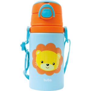 Garrafa de Aluminio Animal Fun Leao 450ML. Fliptop - Imagem 1