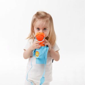 Garrafa de Aluminio Animal Fun Leao 450ML. Fliptop - Imagem 2