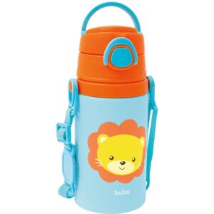 Garrafa de Aluminio Animal Fun Leao 450ML. Fliptop - Imagem 4