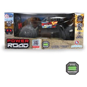 Carrinho Controle Remoto Power Road C/Bateria Recar. Pt - Imagem 4