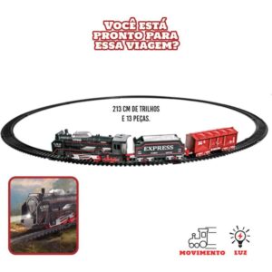 Locomotiva Brinqexpresso 213CM Trilho 13P - Imagem 2