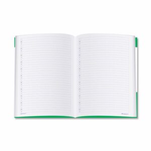 Caderno Caligrafia Capa Dura Alibombom Verde Pauta 123 72FL - Imagem 2