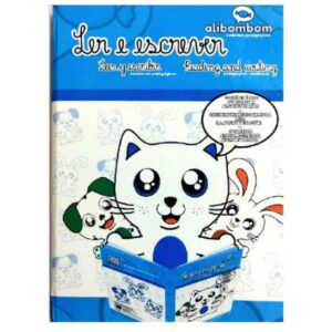 Caderno Caligrafia Capa Dura Alibombom Azul S/Pauta 72FLS. - Imagem 1