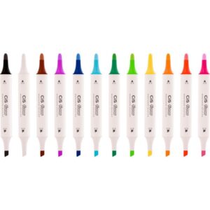 Marcador Artistico Cis Flow 12 Cores - Imagem 2