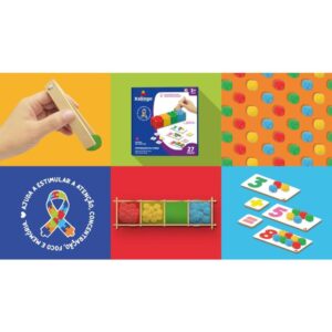 Brinquedo Pedagogico Separaçao Cores e Contando - Imagem 1