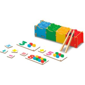 Brinquedo Pedagogico Separaçao Cores e Contando - Imagem 2