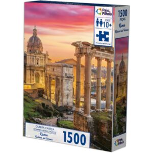 Quebra-Cabeca Cartonado Roma Ruinas do Forum 1500P - Imagem 1