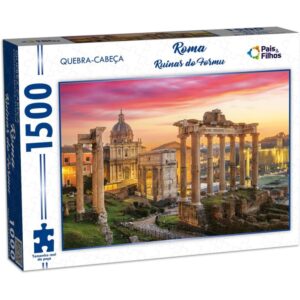 Quebra-Cabeca Cartonado Roma Ruinas do Forum 1500P - Imagem 2