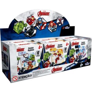 Quebra-Cabeca Madeira Avengers Mini 10 Pecas - Imagem 1